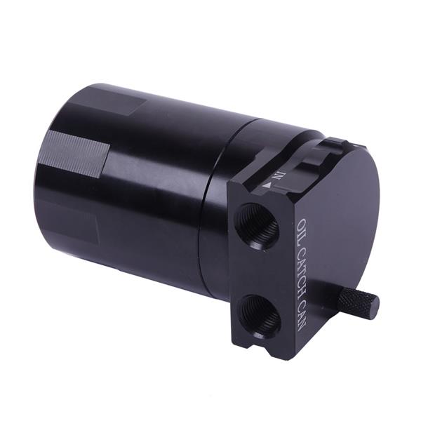 300mL Round Oil Catch Tank and Hardware Black