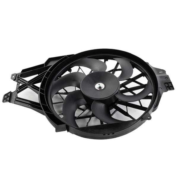 Radiator & Condenser Single Cooling Fan Assembly For Ford 99-04 Mustang 3.8