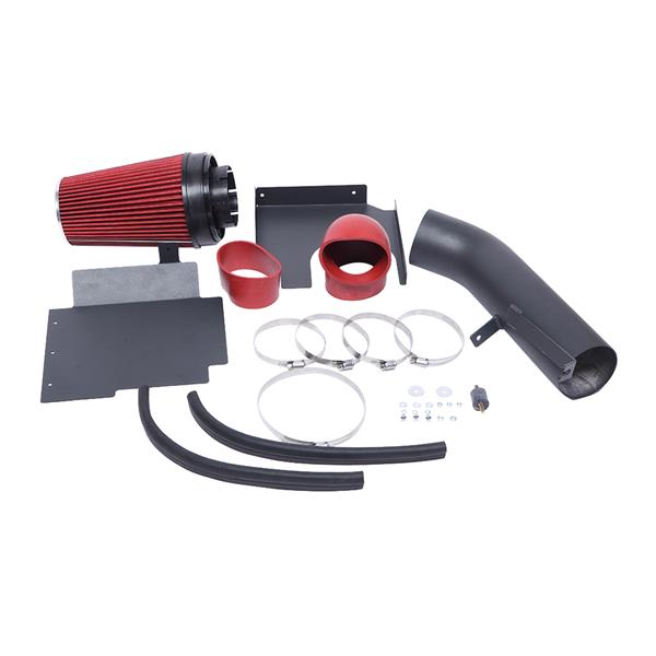 4" Intake System Kit for GMC/Chevrolet 1999-2006 V8 4.8L/5.3L/6.0L Bright Black   Red