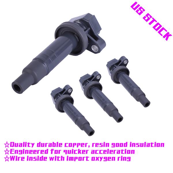 4pcs Ignition Coils for 2000-2002 CHEVROLET Prizm Pontiac Vibe 1.8L 2003-2008 PONTIAC  2000-2008 TOY