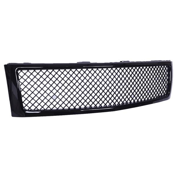 ABS Plastic Car Front Bumper Grille for 2007-2013 Chevy Silverado 1500 ABS Coating QH-CH-001 Black