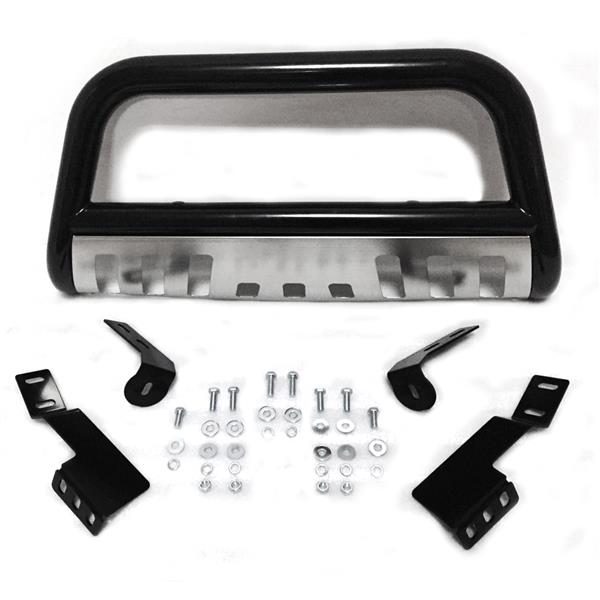 Powder Coated Steel Front Bumper Bull Bar Grille Guard for 1999-2006 Toyota Tundra/2001-2007 Sequoia Black