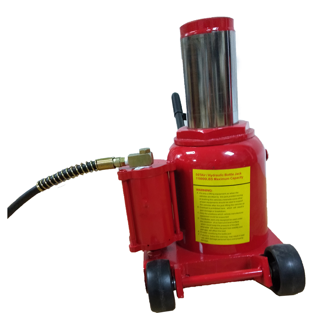 50 Ton Air / Manual Pneumatic Hydraulic Bottle Jack Automotive Repair Tool view 2