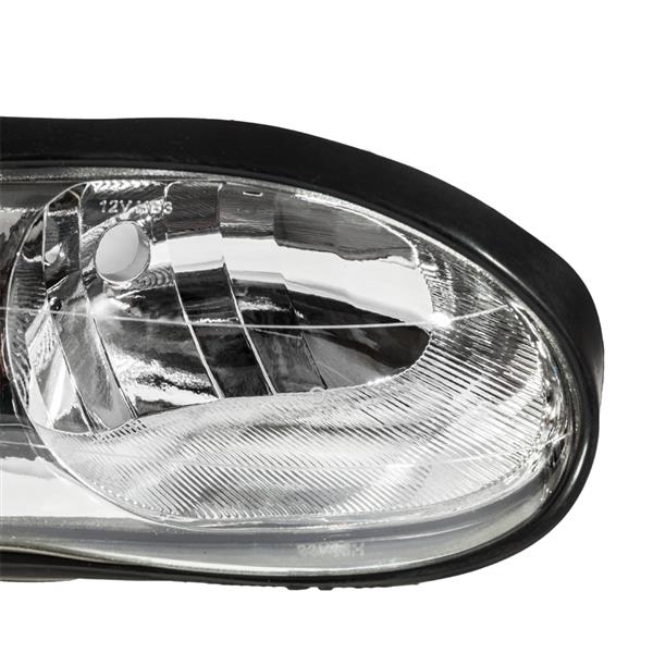 2pcs Front Left Right Car Headlights for Chevy Camaro 1998-2002 Chrome Housing & Clear Lens