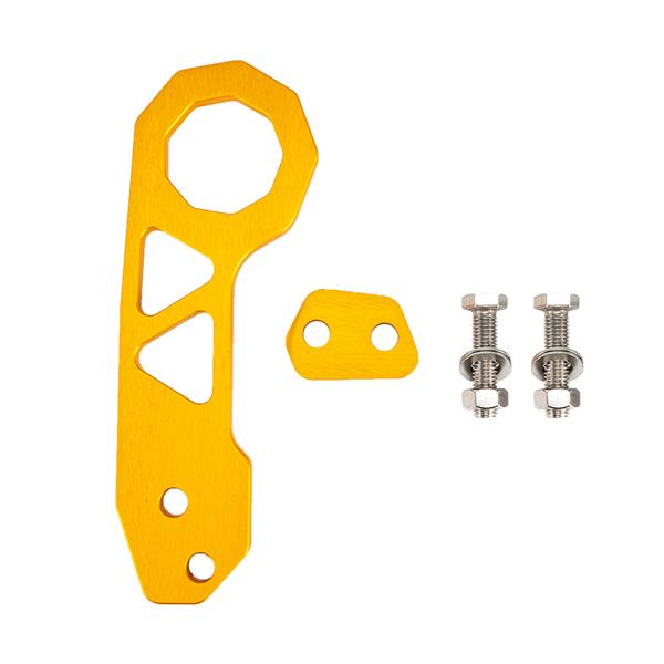Specialized Aluminum Alloy Triangle Car Rear Tow Hook for Common Car Yellow