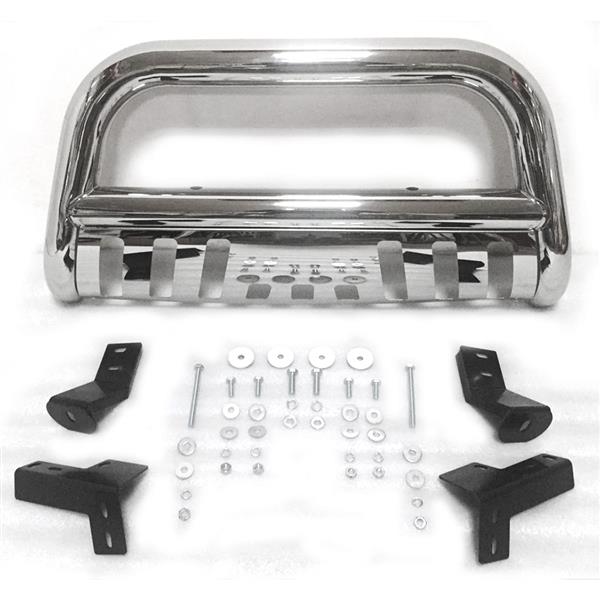 Stainless Steel Front Bumper Bull Bar Grille Guard for 2005-2015 Toyota Tacoma All Models Chrome