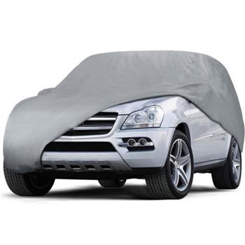 Weatherproof PEVA Car Protective Cover with Reflective Light Silver Gray YM