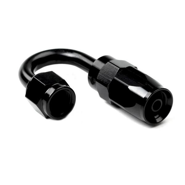 Universal AN-6 180 Degree Swivel Hose End Black