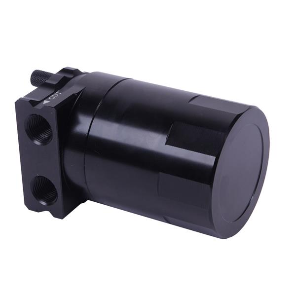 300mL Round Oil Catch Tank and Hardware Black