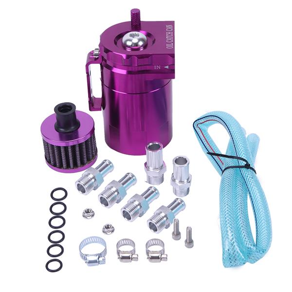 Round Oil Catch Tank Oil Catch Tank with Air Filter Purple