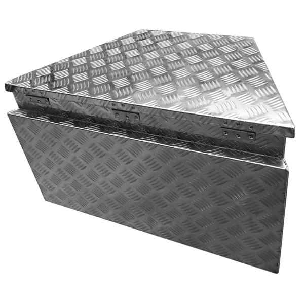 83(39)*49*46 Truck Bed Underbody Aluminum Tool Box with Keys 5 Tendon Pattern Aluminum Plate