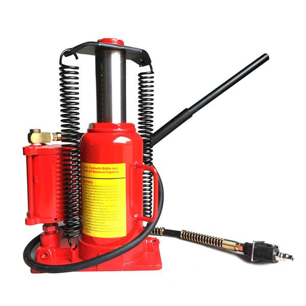 20 Ton Air Hydraulic Bottle Jack Red