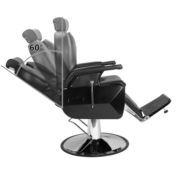 Professional Salon Barber Chair 8702A Black （Part B）