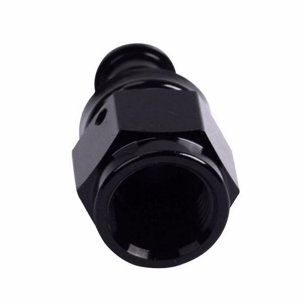 General Black Anodized AN-10 Straight Hose End Black