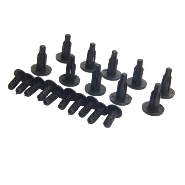 20x New Black Push-Type Molding Fender Clip Fastener Retainer For Honda Accord