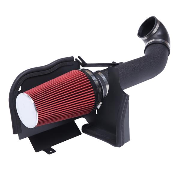 4" Intake System Kit for GMC/Chevrolet 1999-2006 V8 4.8L/5.3L/6.0L Black   Red