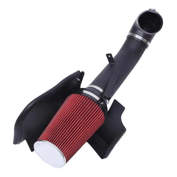 4" Intake System Kit for GMC/Chevrolet 1999-2006 V8 4.8L/5.3L/6.0L Black   Red