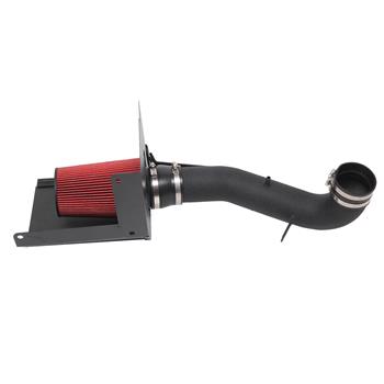 3.5\\" Air Intake Kit For Gmc/Chevrolet Silverado 2007-2008 Sierra 4.8L/5.3L/6.0L/6.2L V8 Red   Black