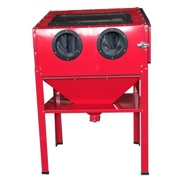 60 Gallon Bench Top Air Sandblasting Cabinet Sandblaster Blast Large Cabinet Red