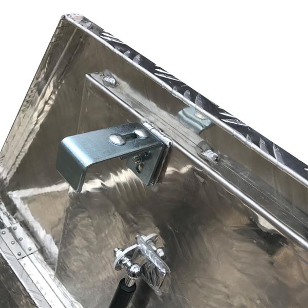 83(39)*49*46 Truck Bed Underbody Aluminum Tool Box with Keys 5 Tendon Pattern Aluminum Plate