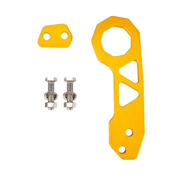 Specialized Aluminum Alloy Triangle Car Rear Tow Hook for Common Car Yellow