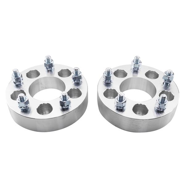 2pcs Professional Hub Centric Wheel Adapters for Jeep Compass 4WD/FWD Jeep Patriot 4WD/FWD/AWD Jeep Liberty Silver