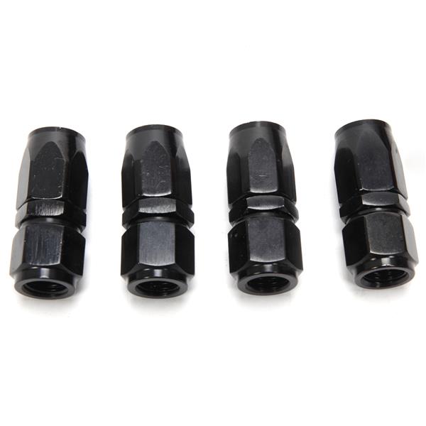 4AN 20-Foot Universal Black Fuel Pipe   10 Black Connectors