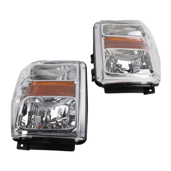 2pcs Front Left Right Headlights for Ford F-250 Super Duty/F-350 Super Duty/F-450 Super Duty/F-550 S