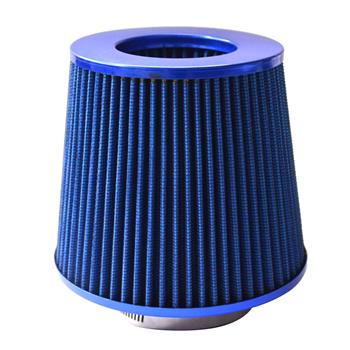 4 Inch Inlet Short Air Filter 102mm Blue