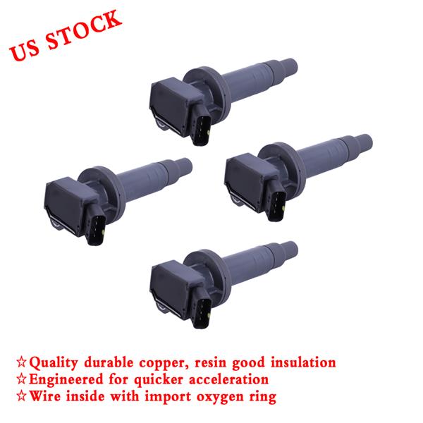 4pcs Ignition Coils for 2000-2002 CHEVROLET Prizm Pontiac Vibe 1.8L 2003-2008 PONTIAC  2000-2008 TOY