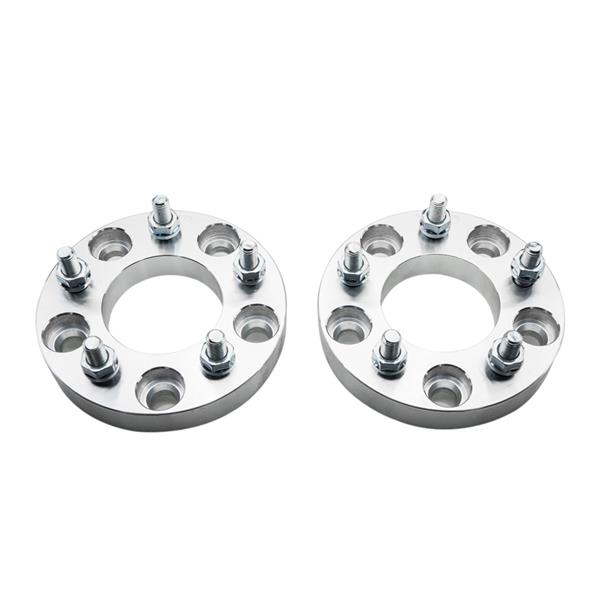 2pcs Professional Hub Centric Wheel Adapters for Chrysler Town & Country/Pacifica Chevrolet Caprice Dodge Grand Caravan/Journey Cadillac Fleetwood Silver