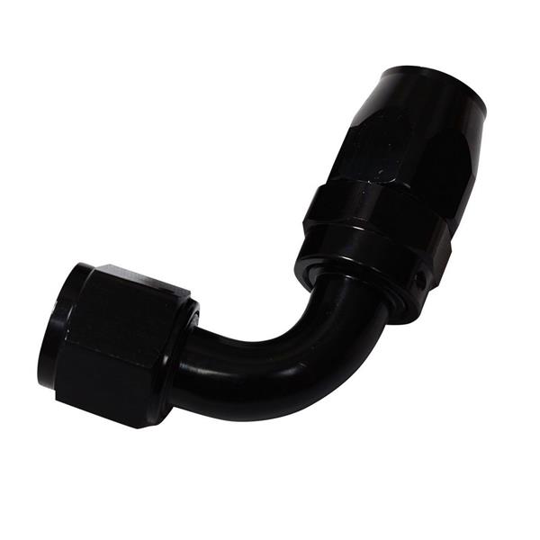 Universal AN-8 90 Degree Swivel Hose End Black