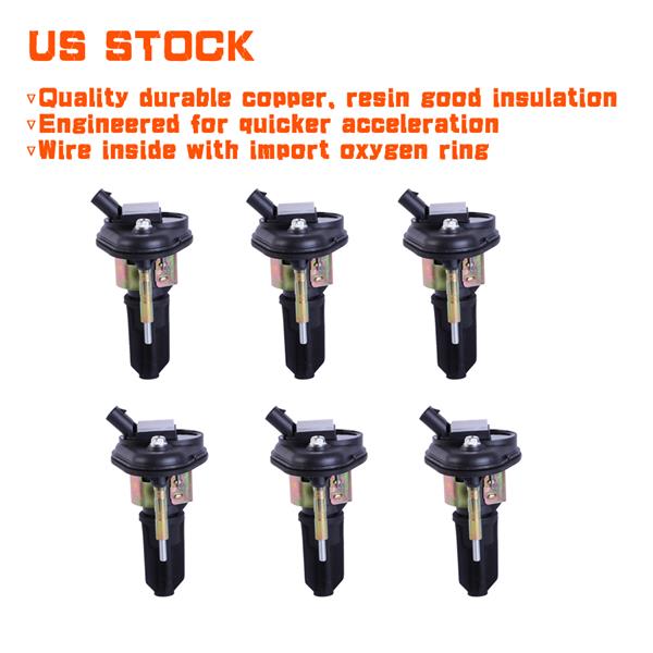 （Amazon prohibited sales）6pcs Ignition Coils for 2002-2006 CHEVROLET  2002-2006 GMC  2006-2008 ISUZU  2004-2005 BUICK  2005-2009 SAAB  2006 HUMMER UF303