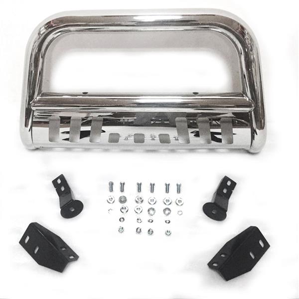 Stainless Steel Front Bumper Bull Bar Grille Guard for 2007-2019 Toyota Tundra Models/2008-2019 Toyota Sequoia 