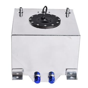 5 Gallon 20L Universal Aluminum Fuel Tank Oil Level Sensor Silver