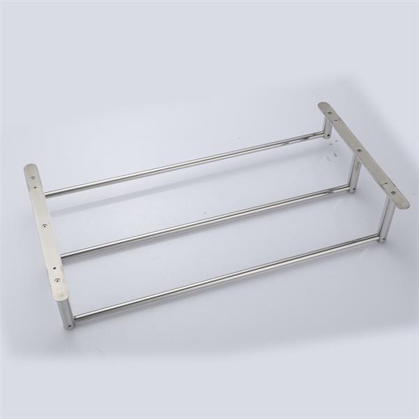 THREE Stagger Layers Towel Rack SUS304 Stainless Steel Hand Polishing Mirror Polished Finished Bathroom Accessories Set Three Towel Bars 27.56 inch bars KJWY004-70CM
