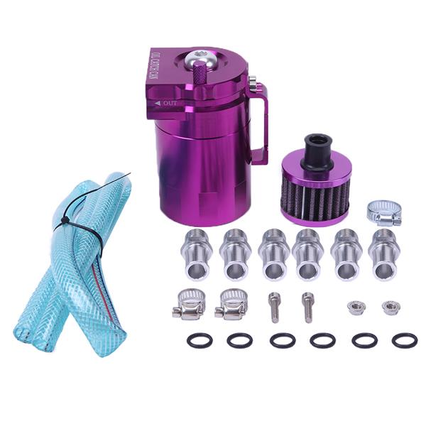 Round Oil Catch Tank Oil Catch Tank with Air Filter Purple