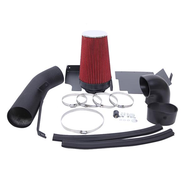 4" Intake System Kit for GMC/Chevrolet 1999-2006 V8 4.8L/5.3L/6.0L Black   Red