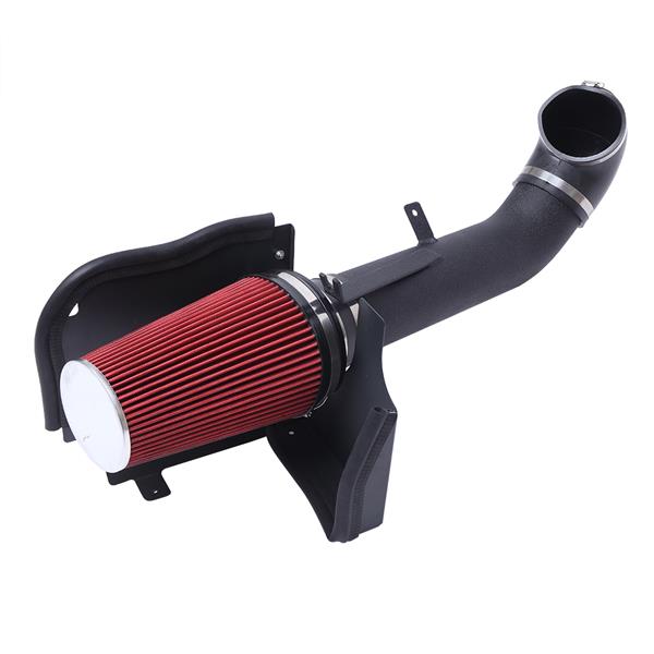 4" Intake System Kit for GMC/Chevrolet 1999-2006 V8 4.8L/5.3L/6.0L Black   Red