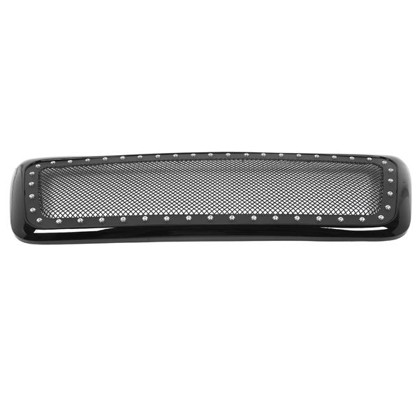 ABS Plastic Car Front Bumper Grille for 2004-2008 FORD F-150 ABS Plastic Stainless Steel Coating QH-FD-023 Black