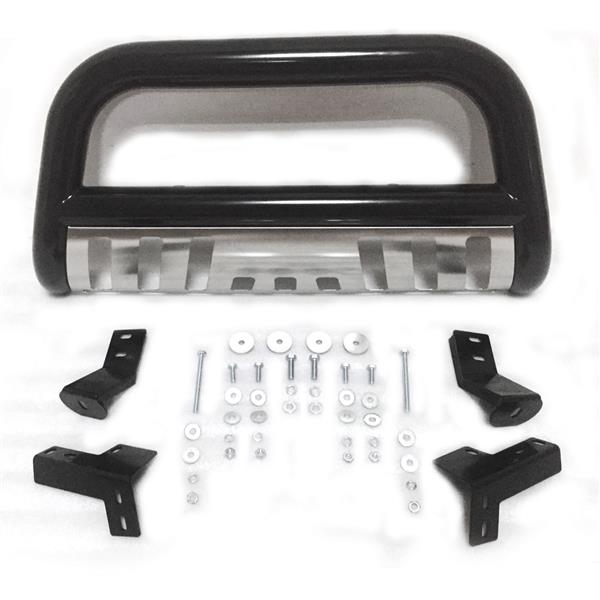 Stainless Steel Front Bumper Bull Bar Grille Guard for 05-15 TOYOTA TACOMA Black & Silver