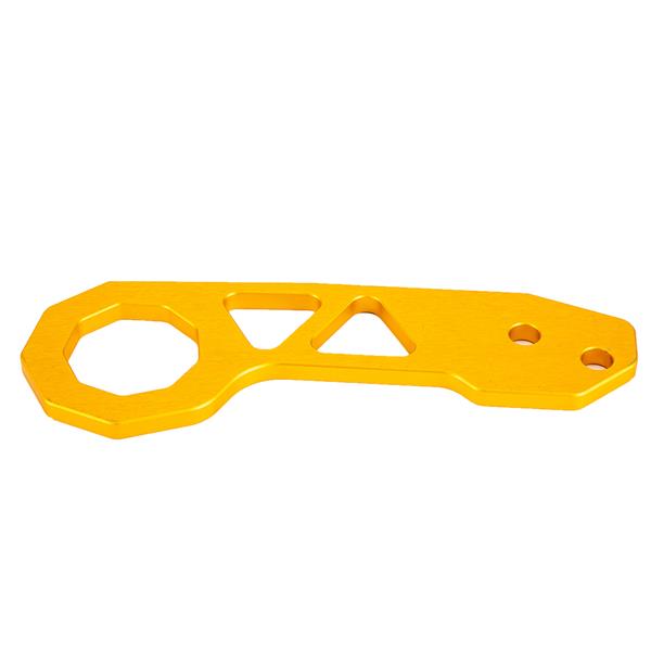 Specialized Aluminum Alloy Triangle Car Rear Tow Hook for Common Car Yellow