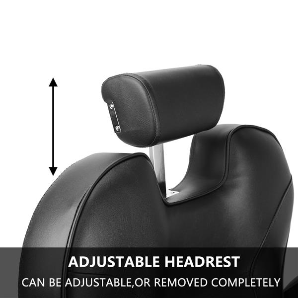 Professional Salon Barber Chair 8702A Black （Part B）