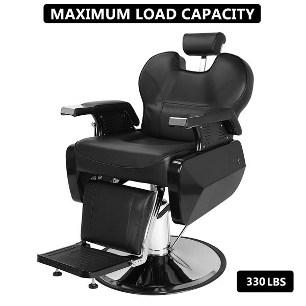 Professional Salon Barber Chair 8702A Black （Part B）
