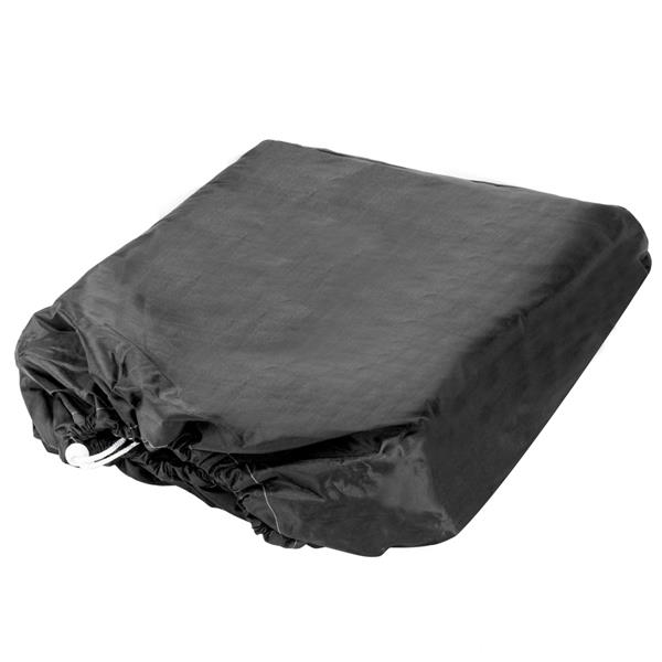 20-22ft 600D Oxford Fabric High Quality Waterproof Boat Cover with Storage Bag Black