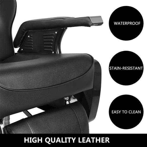 Professional Salon Barber Chair 8702A Black （Part B）