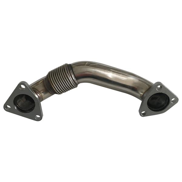 Exhaust Manifold Bolt On Passenger Side Up-Pipe w/ Gaskets For 2001-2007 LB7 6.6L Duramax Diesel