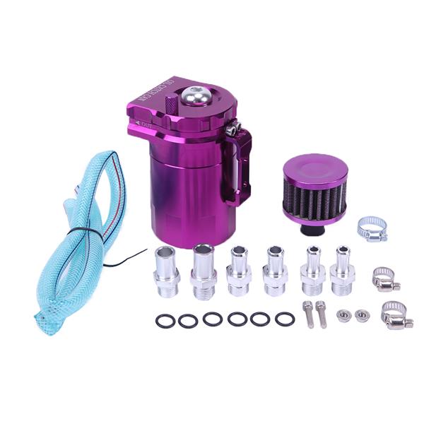 Round Oil Catch Tank Oil Catch Tank with Air Filter Purple