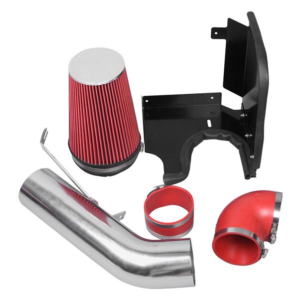 4 Inch Cold Air Intake Induction Kit Filter for GMC Chevrolet 1999-2006 V8 4.8L 5.3L 6.0L Red 