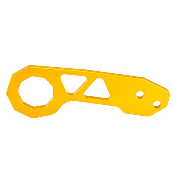 Specialized Aluminum Alloy Triangle Car Rear Tow Hook for Common Car Yellow